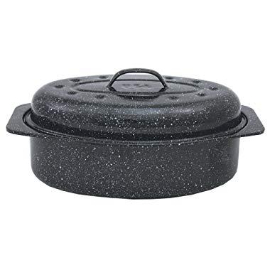 Cajun Classic 11-Inch Oval Aluminum Roaster - GL10045