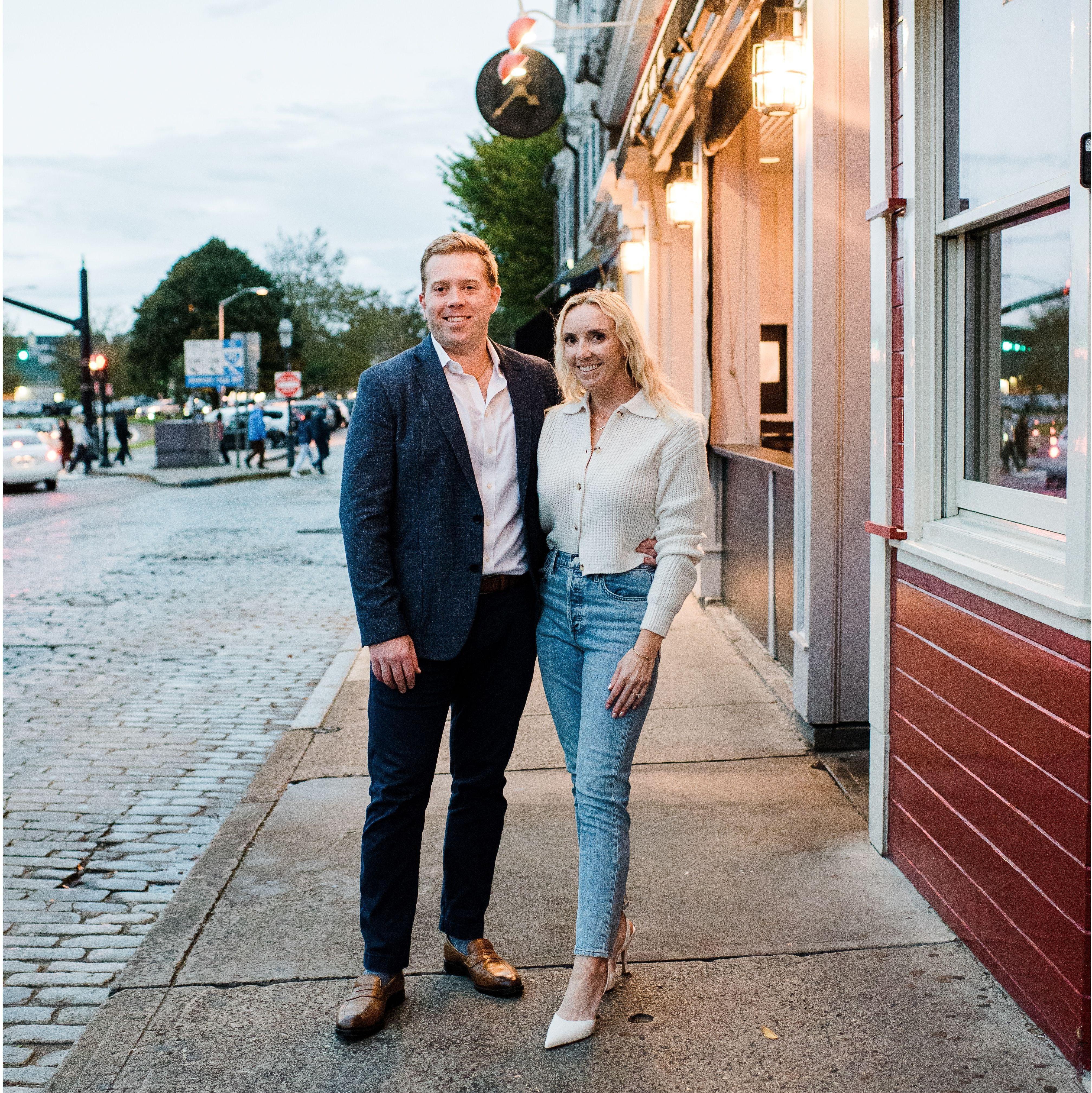 Engagement photos in Newport
