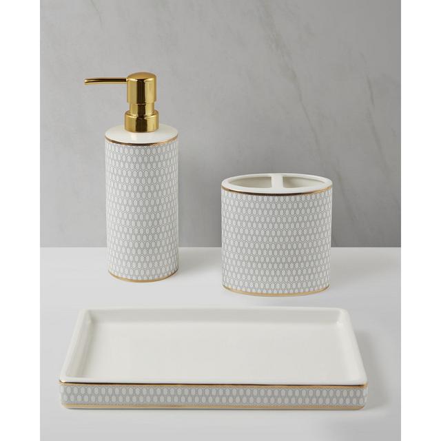 Décor Studio Avery Ceramic 3-Pc. Bath Accessory Set