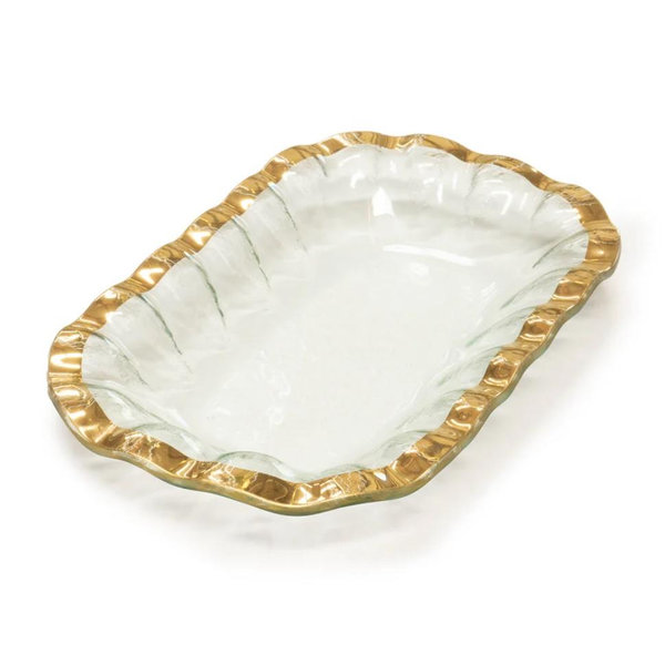 Ruffle Rectangular Bowl