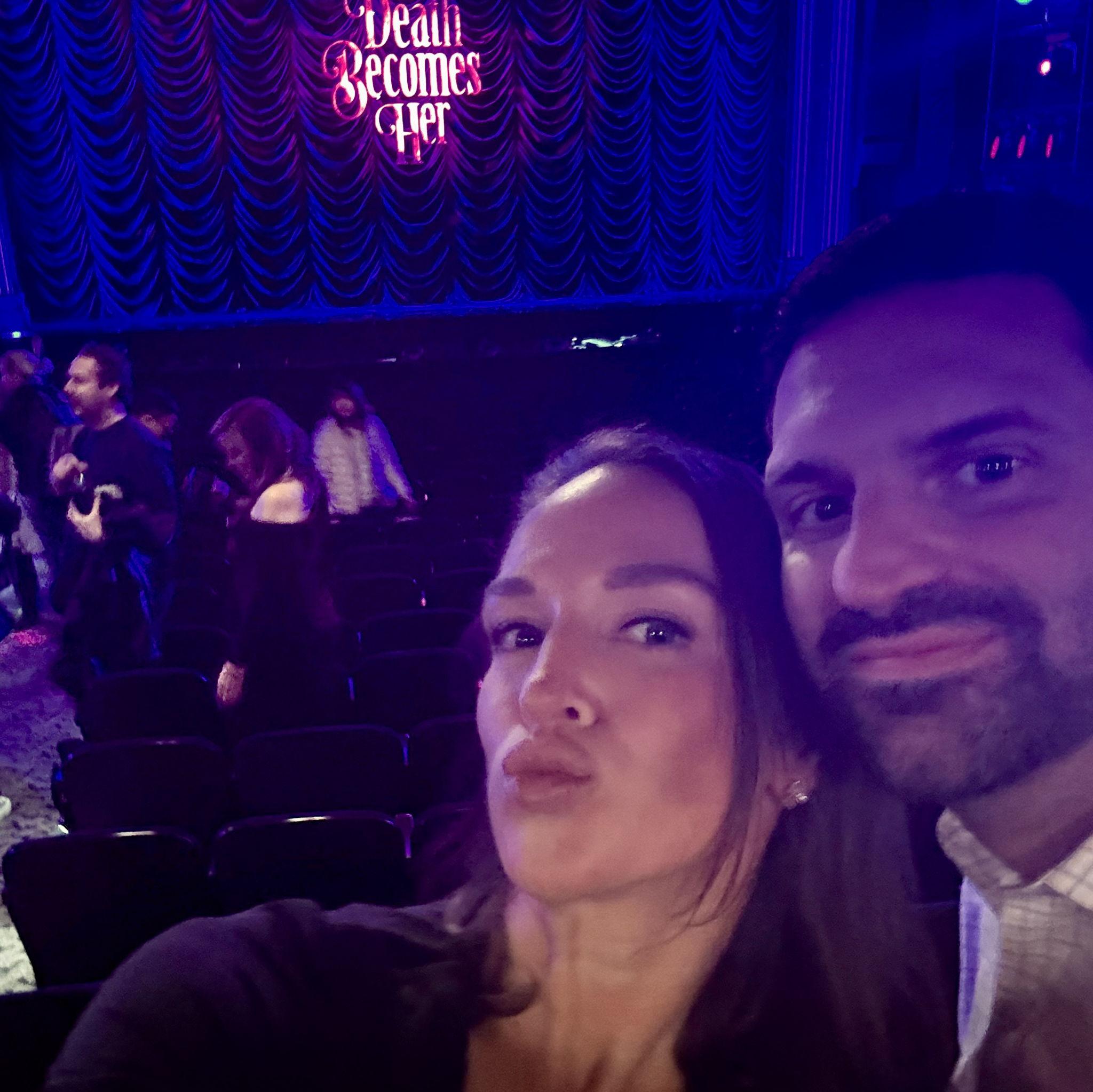 Our first Broadway show together -and Matt's first-ever musical