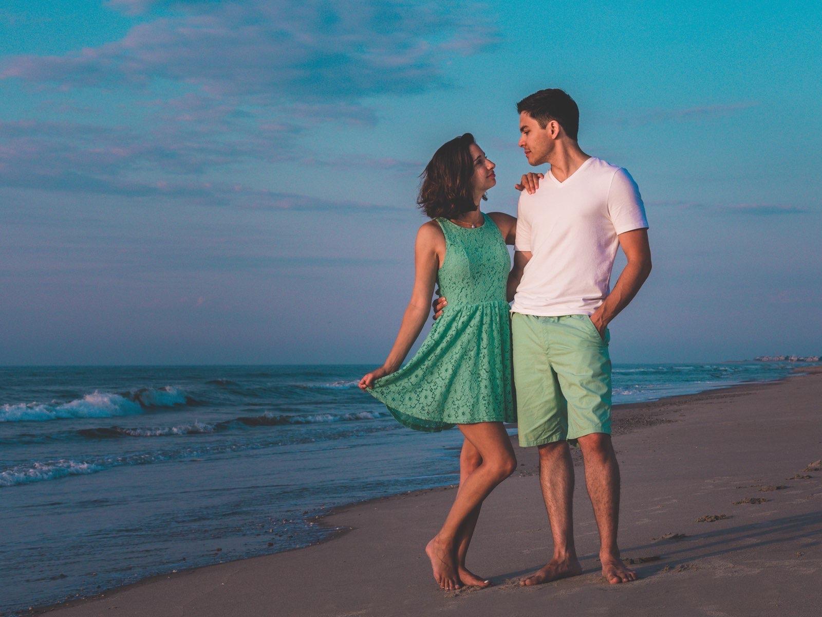 Two months after we starting dating, Josh came on vacation in Ocean City, NJ with my family. We woke up the entire family around 5 am to get this photo!