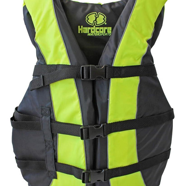 Hardcore Life Jacket Paddle Vest; Coast Guard Approved Type III PFD Life Vest Flotation Device; Jet ski, Wakeboard, Kayak; Ideal Extra Life Jacket for Your Pontoon Boat