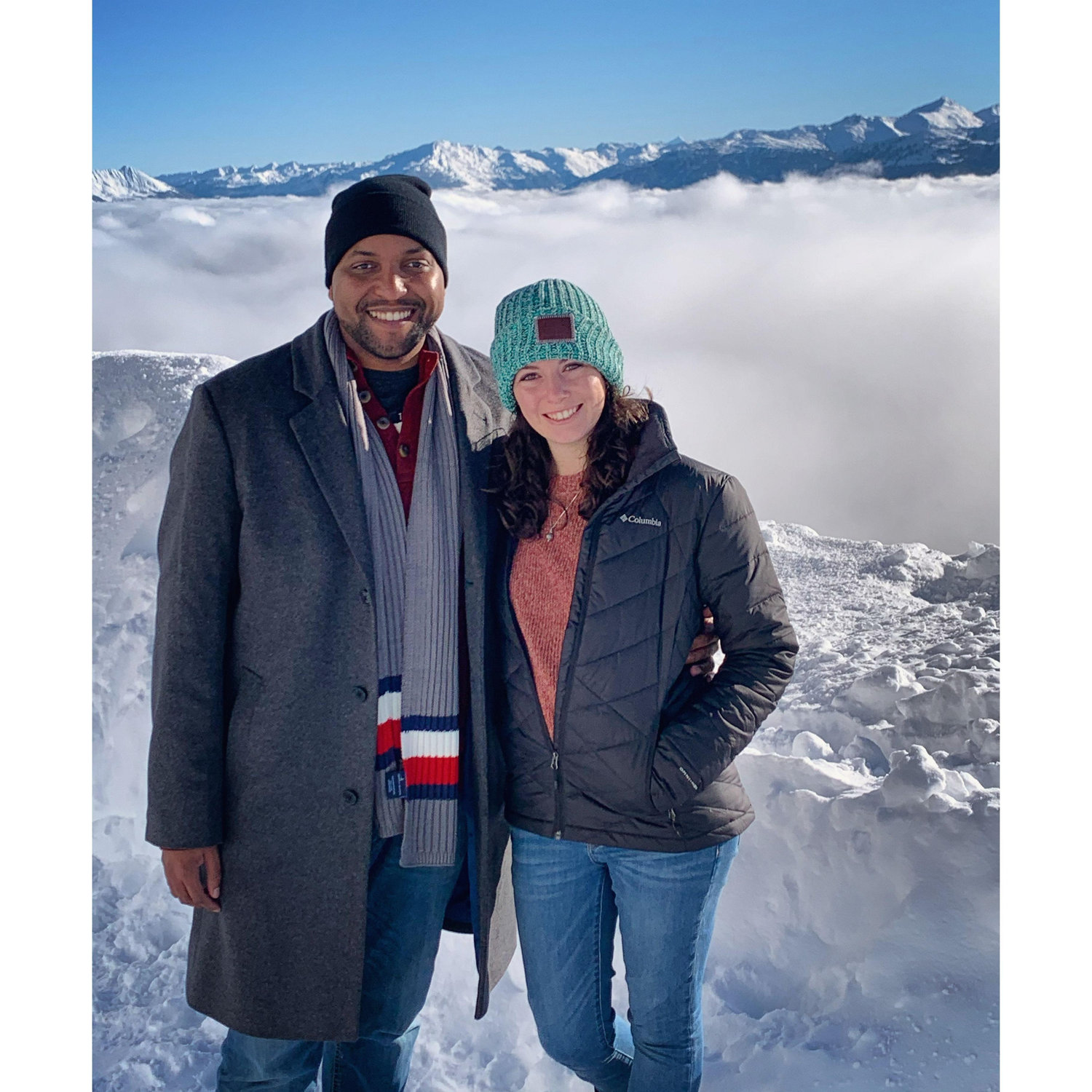 Above the clouds in the Austrian Alps.