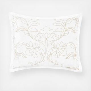 Claire Embroidered Decorative Pillow