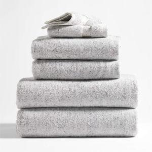 Organic Turkish Cotton White Towels, Set of 6 + Reviews | Crate & Barrel
