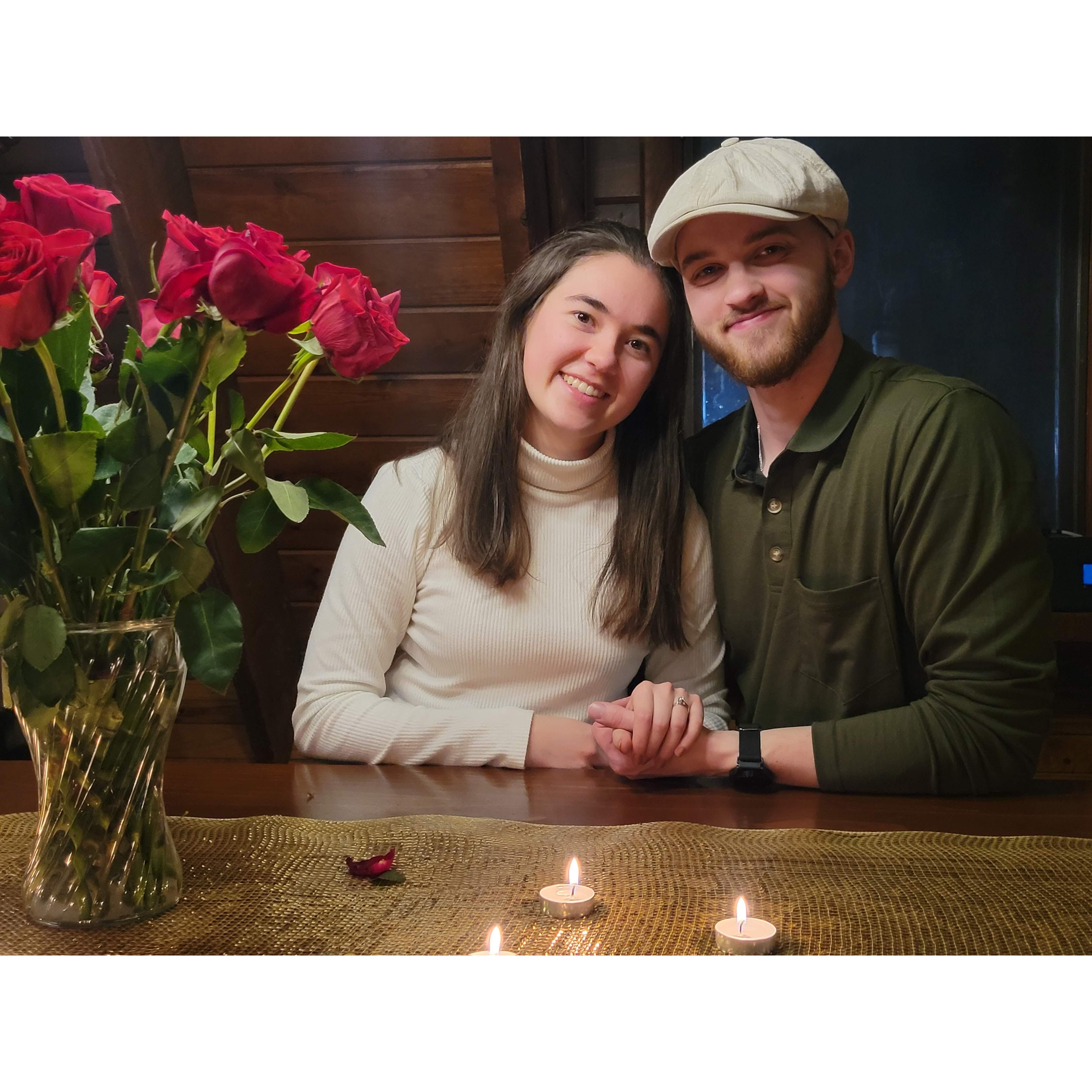 Proposal celebration night