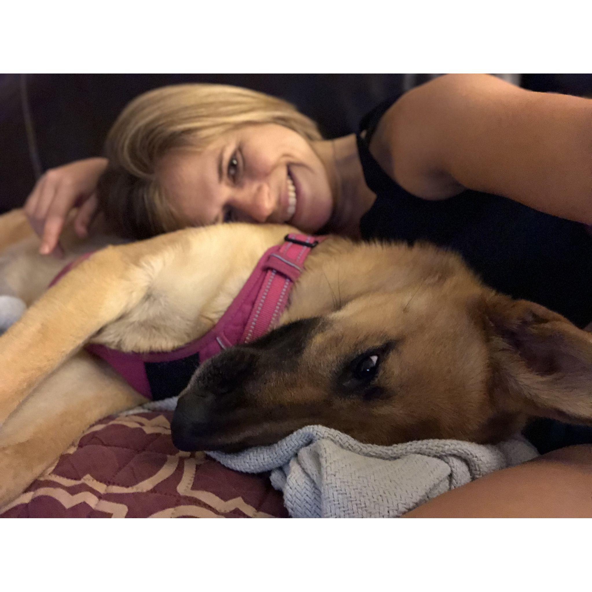The real love started with her