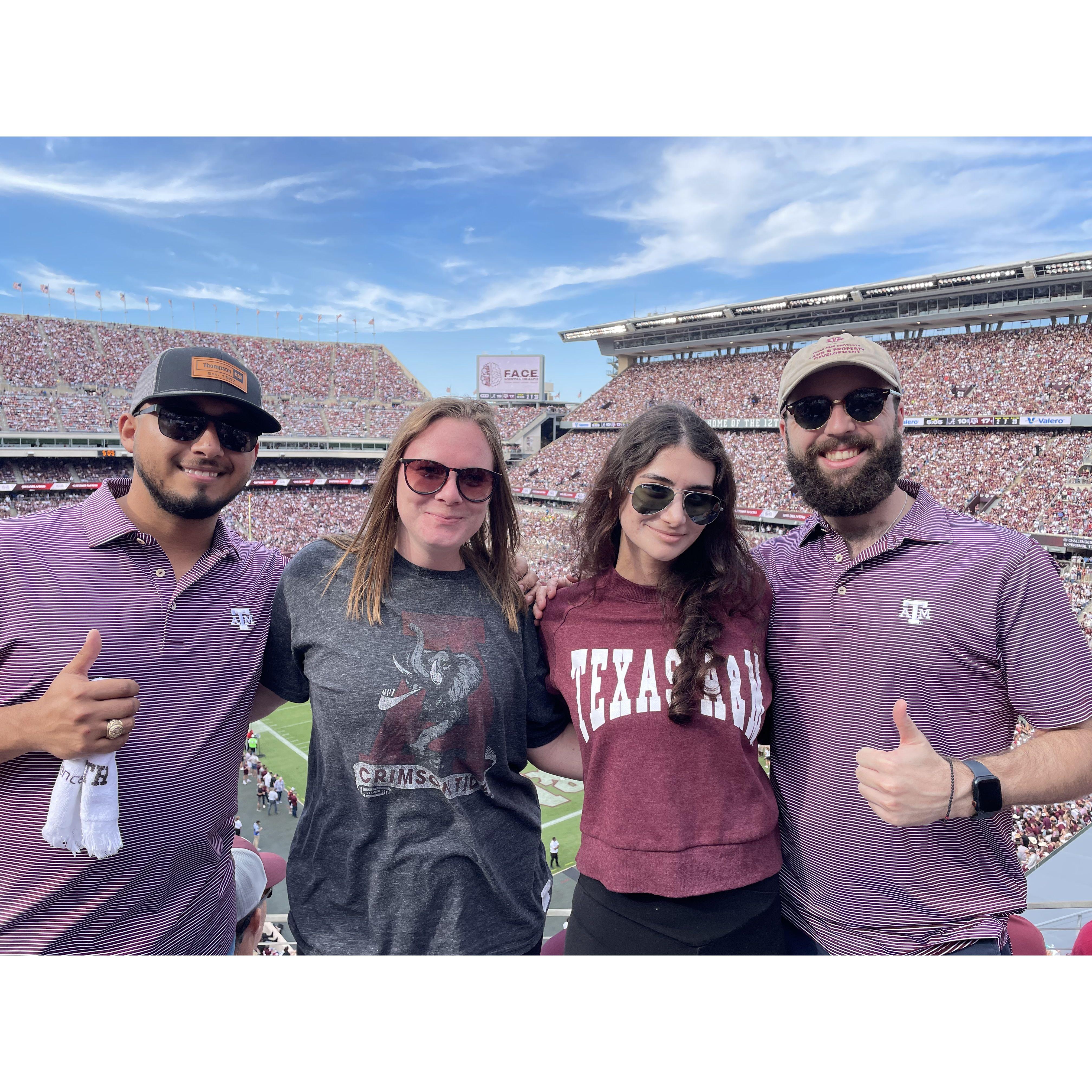 Paria's first Aggie Football game! Kyle Field, Texas, 2023