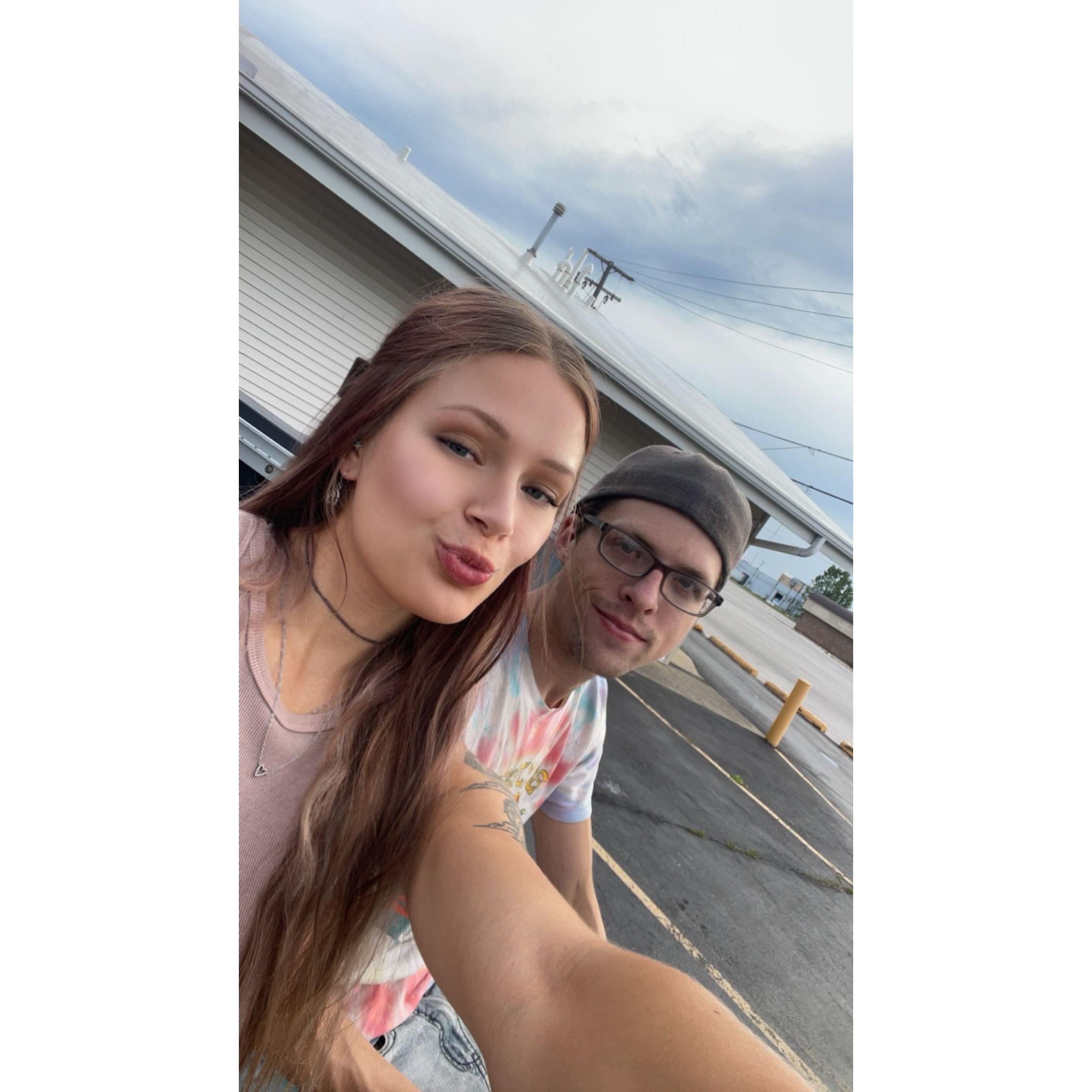 Ice cream tailgate date! Dairy queen hates to see us coming