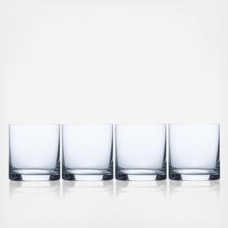 Laura Double Old Fashioned Glass, Set of 4