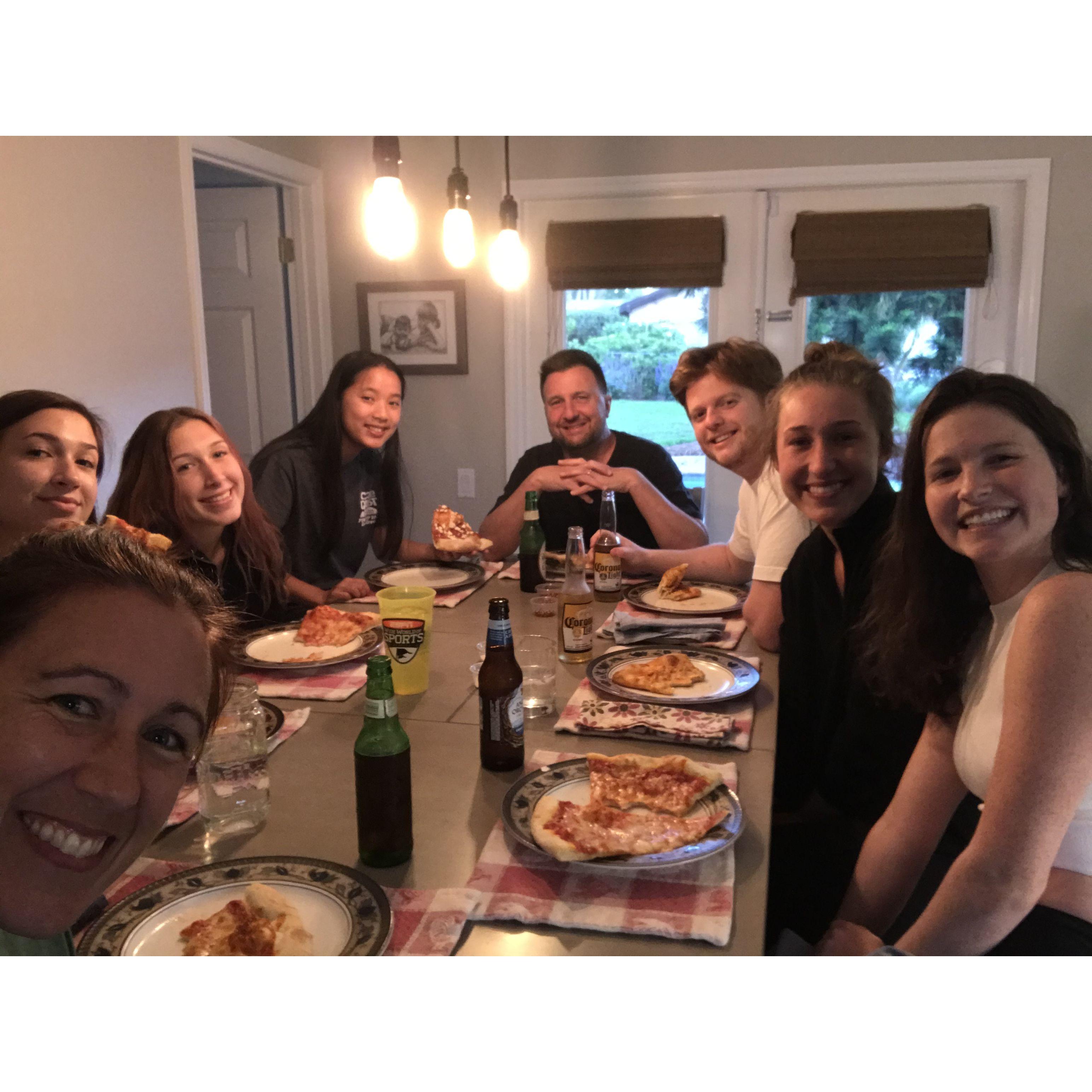 Kevin's first dinner with the Rands!
