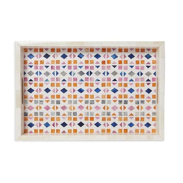 Aelfie Zeynab Bone Inlay Tray [9" x 11"]
