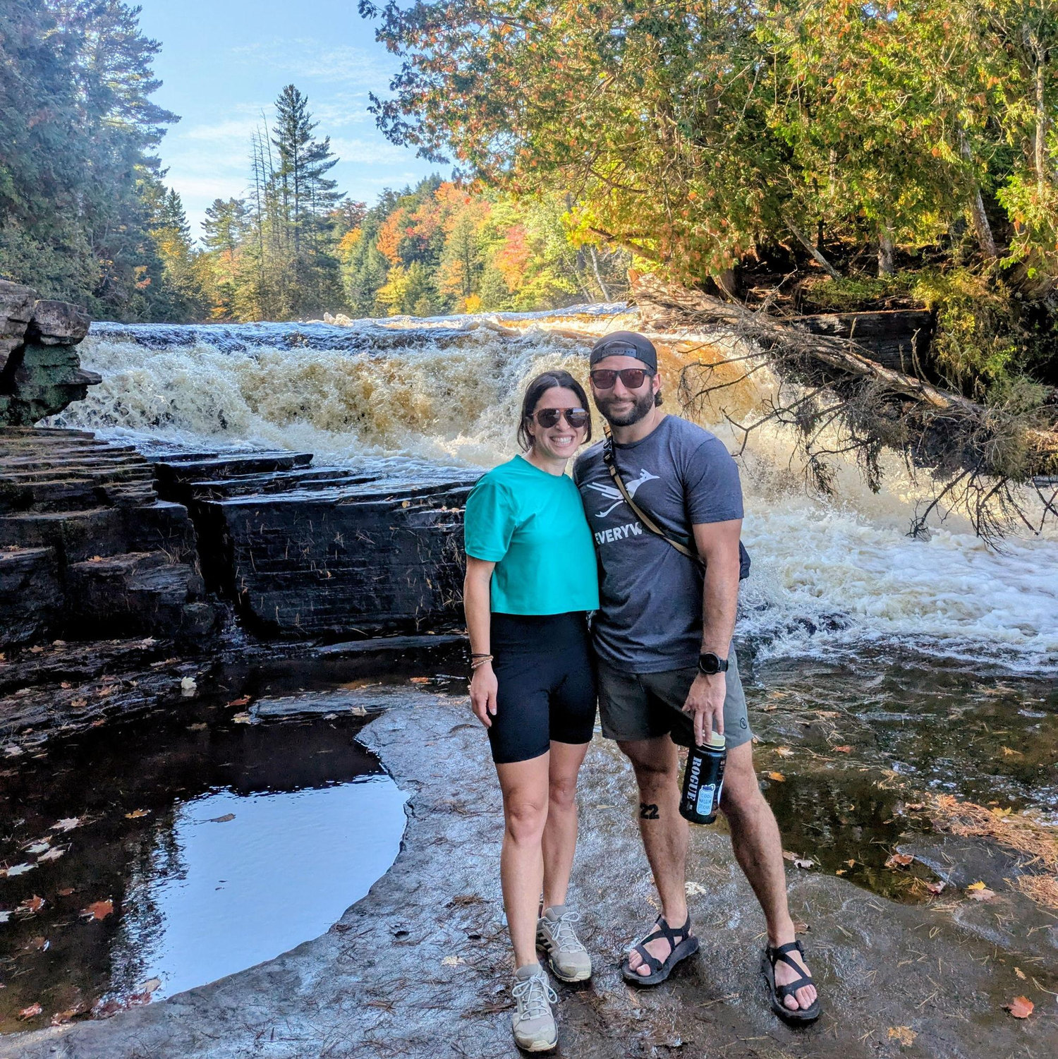 Hiking in Michigan's Upper Peninsula at Tahquamenon Falls