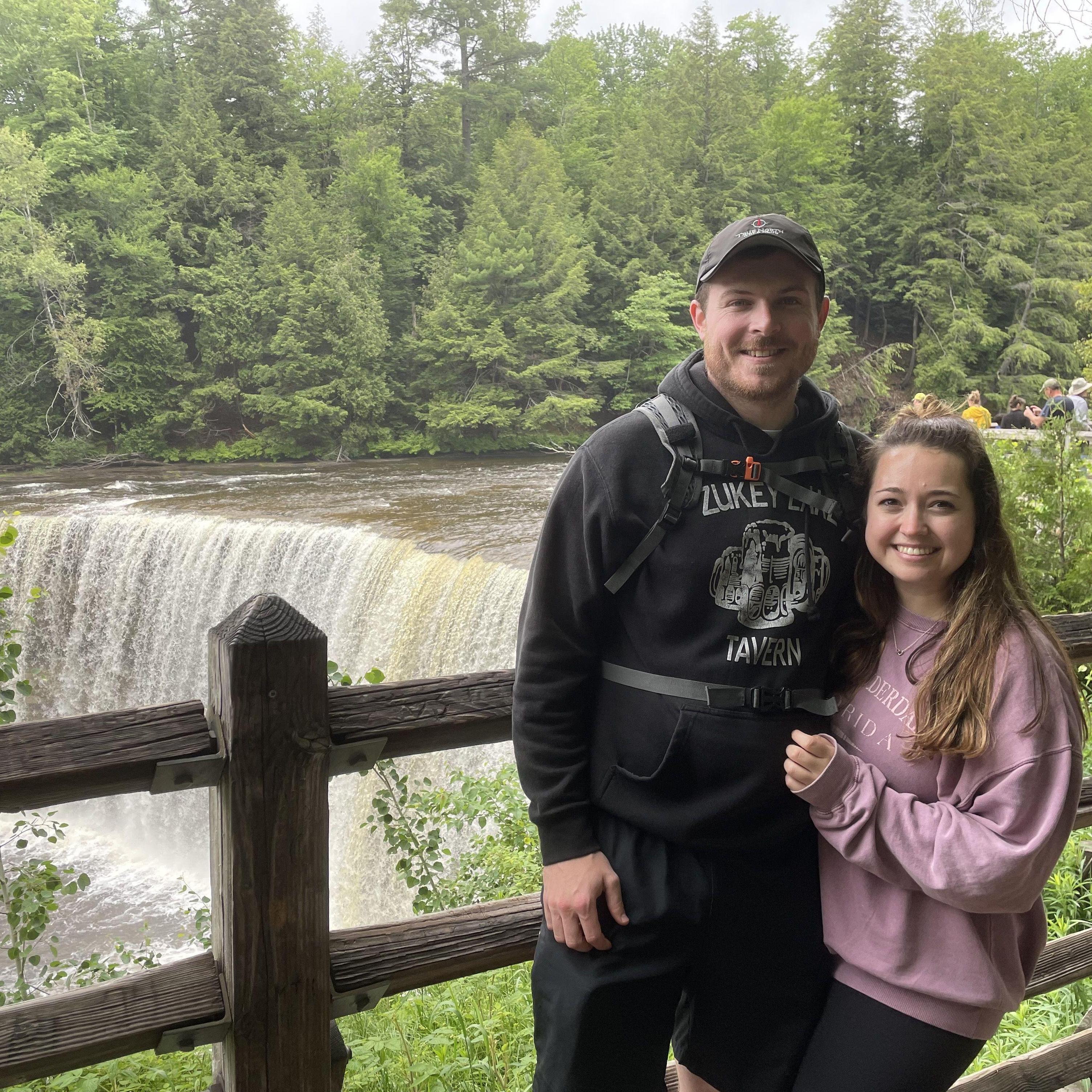 Our first camping trip together to Tahquamenon Falls