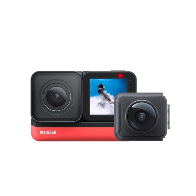 Insta360 ONE R Twin Edition – 4K Action Camera & 5.7K 360 Camera with Interchangeable Lenses, Stabilization, IPX8 Waterproof, Touch Screen, AI Editing