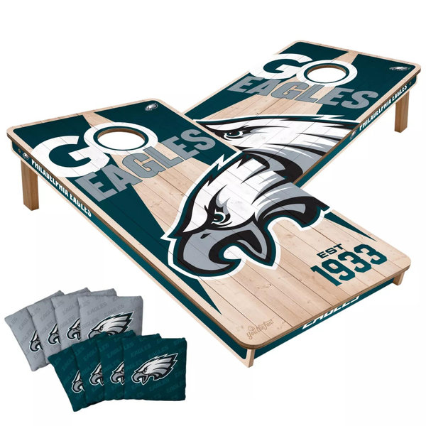 YouTheFan Philadelphia Eagles 2' x 4' Cornhole Boards