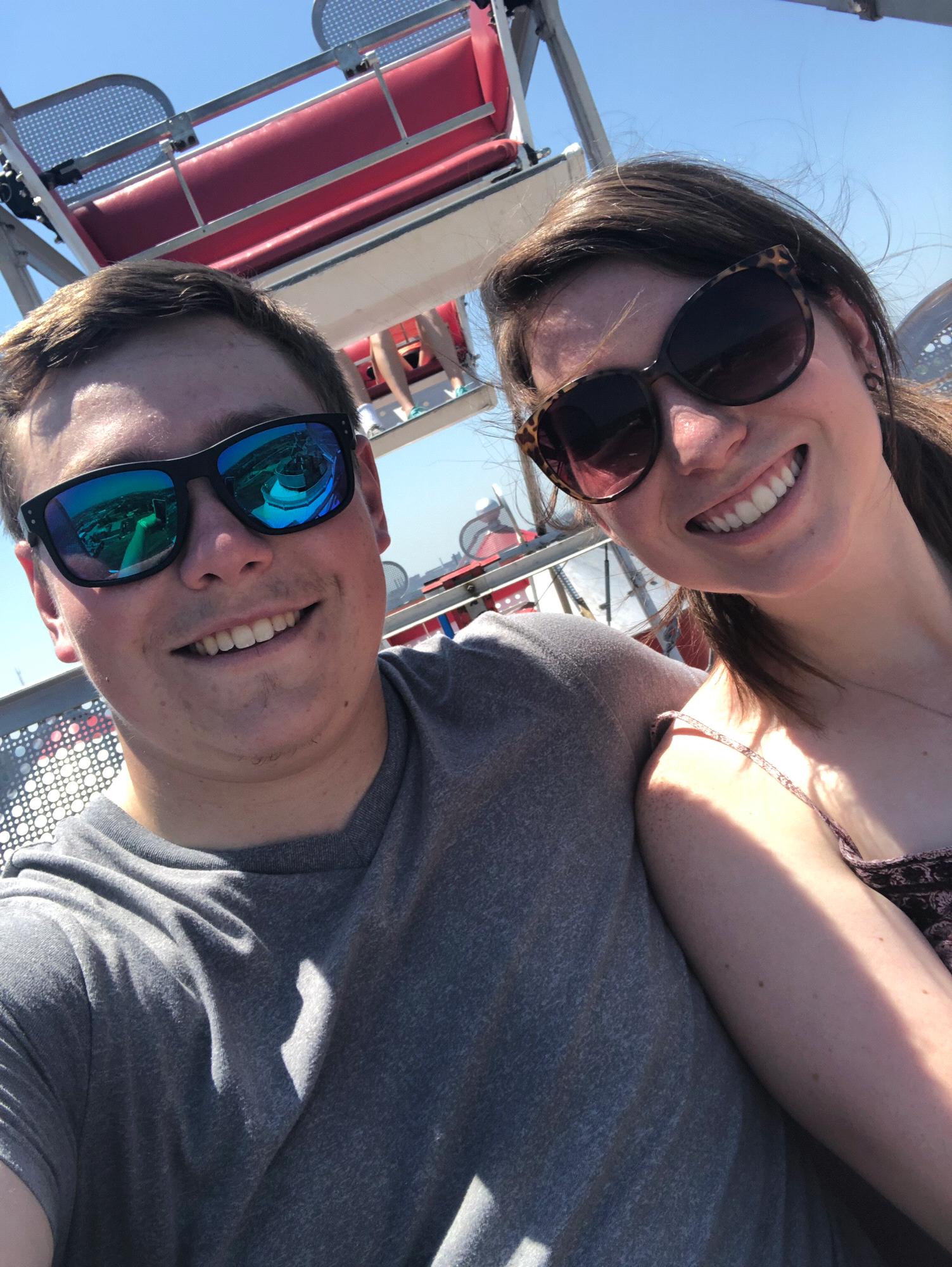 Our first Ferris Wheel ride together