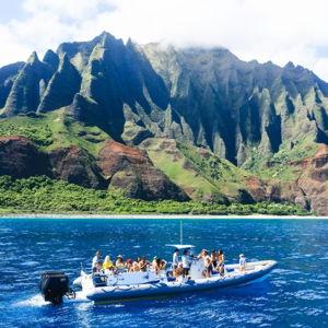 Boat Adventure off the NaPali Coast