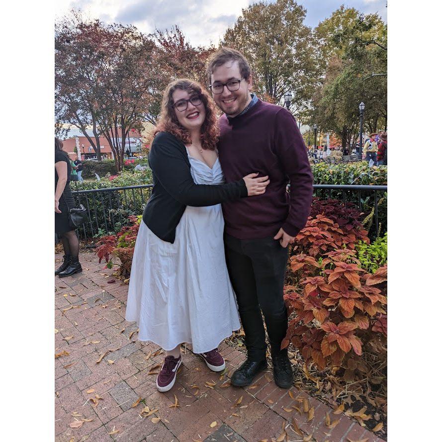 We got engaged in Marietta square two Halloweens ago!