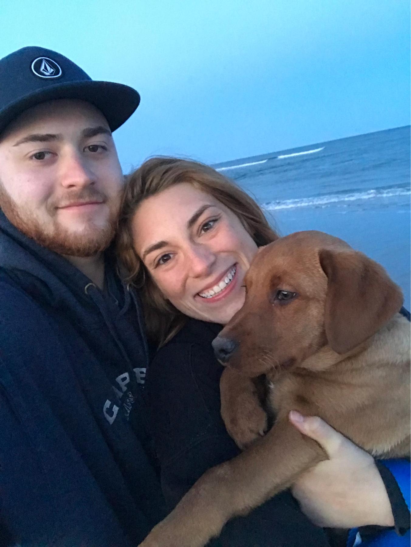 Lincolns first trip to the beach! York, ME 2018