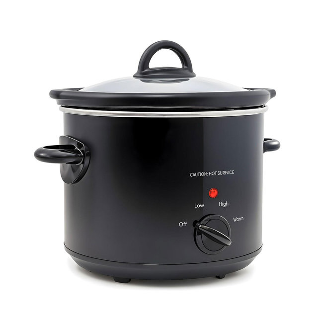 Elite Cuisine 3 Quart Slow Cooker Black