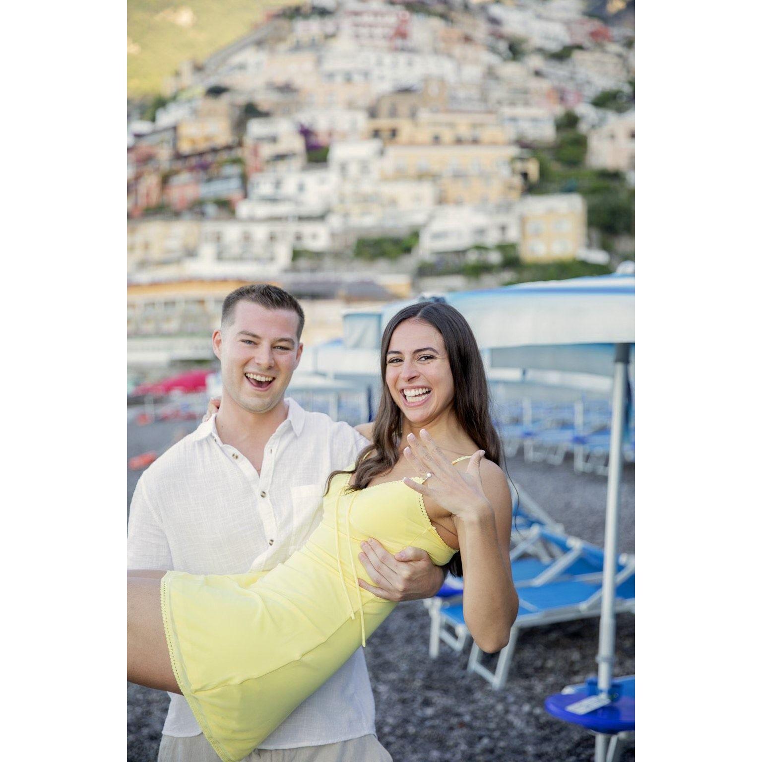 Engagement pictures in Positano, Italy