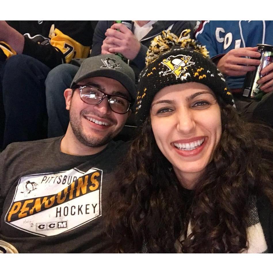 Our first Penguins game! And one of our first dates :)