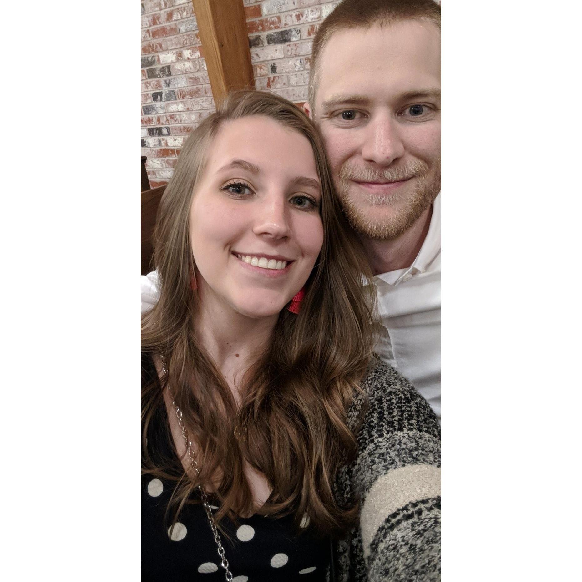At usher Braden's wedding-- March 2019