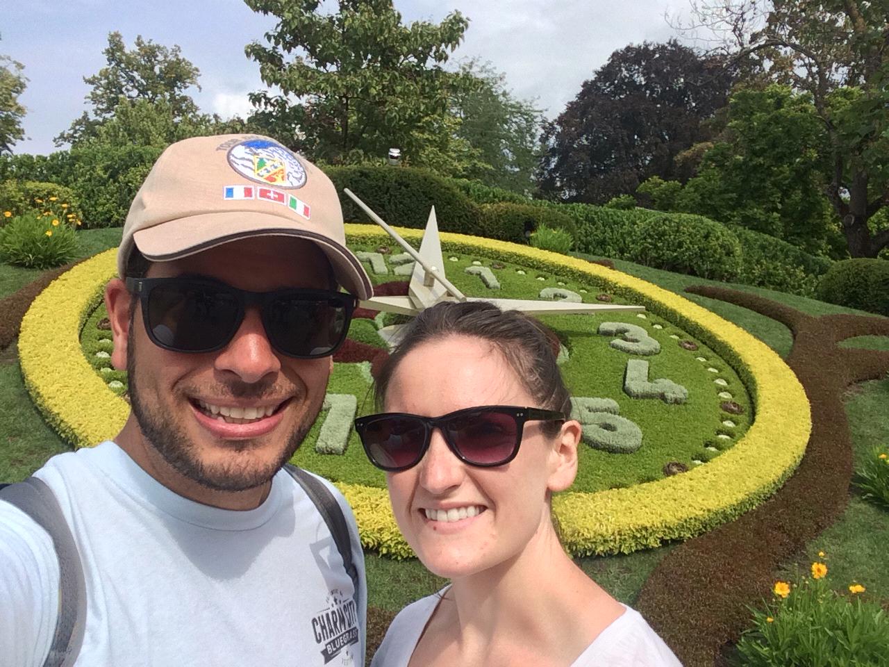 The Flower Clock in Geneva, Switzerland