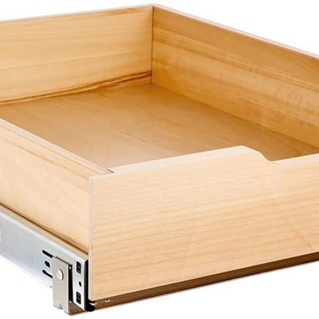 Knape & Vogt RS-WMUB-17-WD 5 in. H x 18 in. W x 22 in. D Soft-Close Wood Drawer Box Pull-Out Cabinet Organizer