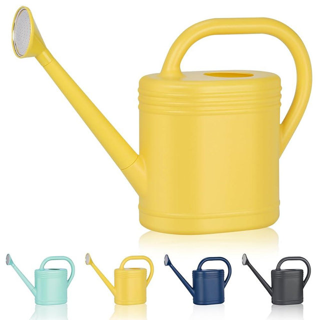 2 Gallon Watering Can for Indoor Plants, Garden Watering Cans for Outdoor Plant House Flower, Modern Plant Watering Can Large Long Spout with Sprinkler Head