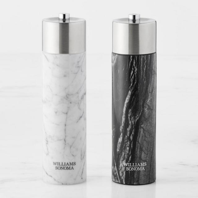 Williams Sonoma Signature Salt and Pepper Mills Set, Marble