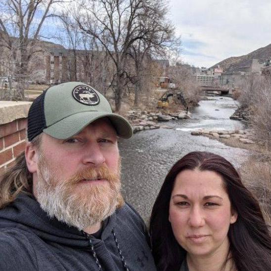 Clear Creek in Golden, CO.  Erin is bummed that the Coors Brewery tours are suspended due to Covid