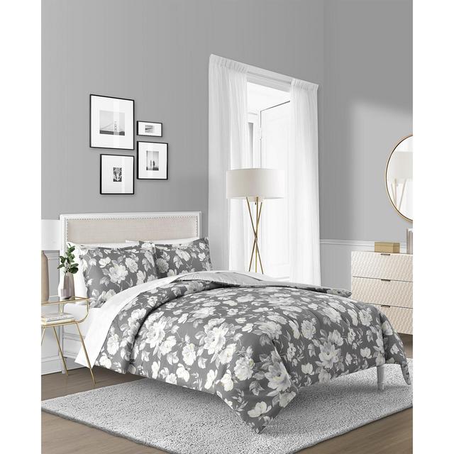 CLOSEOUT! Alisa 3-Pc. Reversible Floral Full/Queen Comforter Set, Created for Macy's