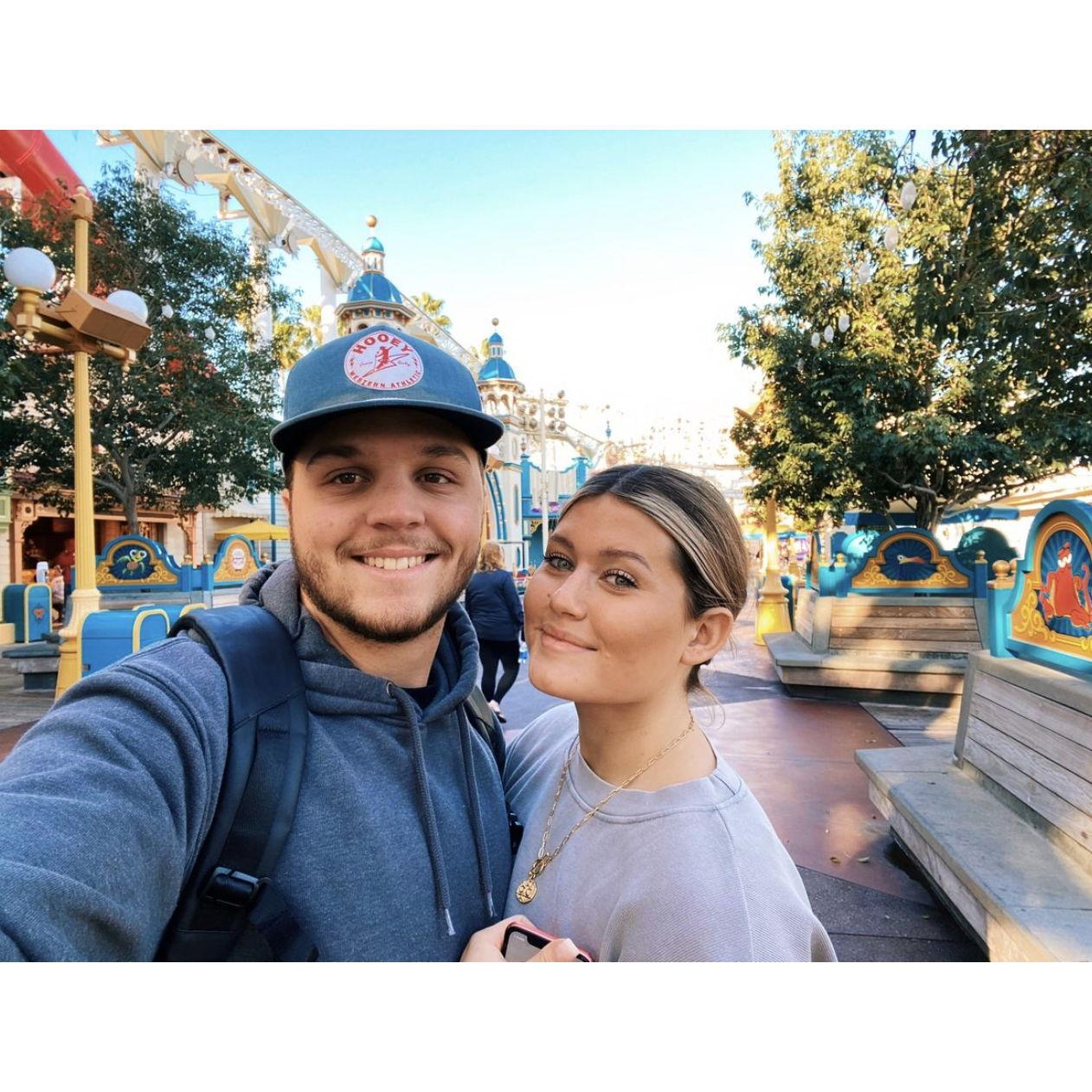When we went to Disneyland with just enough money for gas to get there and the tickets - we made ramen in our hotel room for dinner at night!