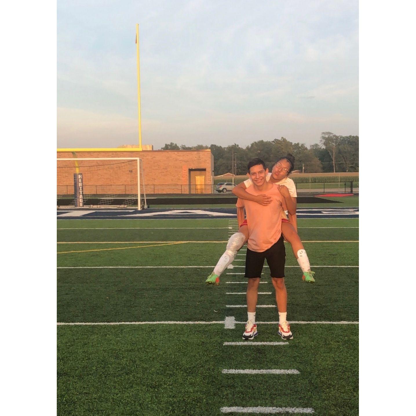 Always each other's biggest cheerleader
