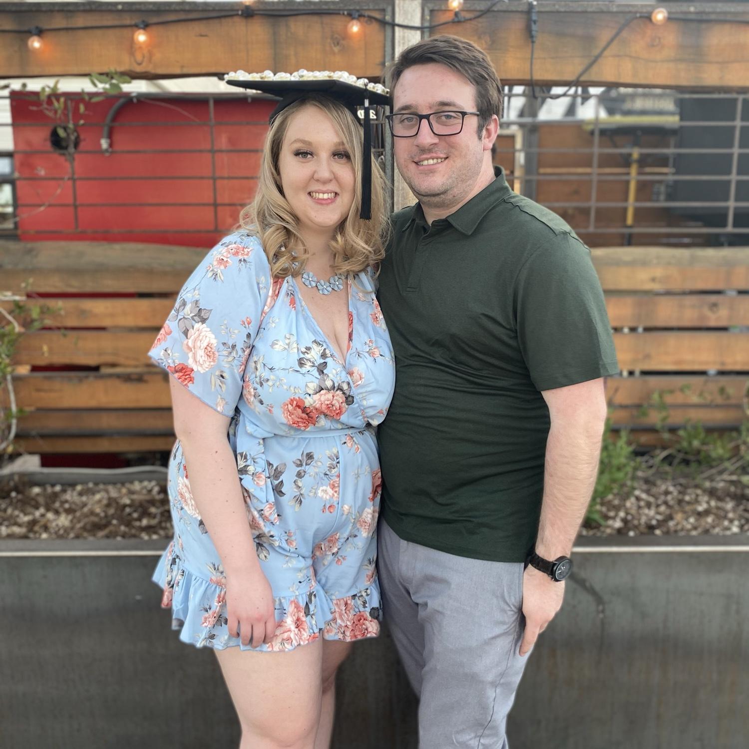 Brad & Amber Dawn at her UNR Graduation, 2021