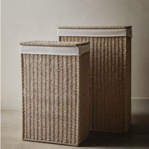 FABRIC-LINED LAUNDRY HAMPER | Zara Home 25.2