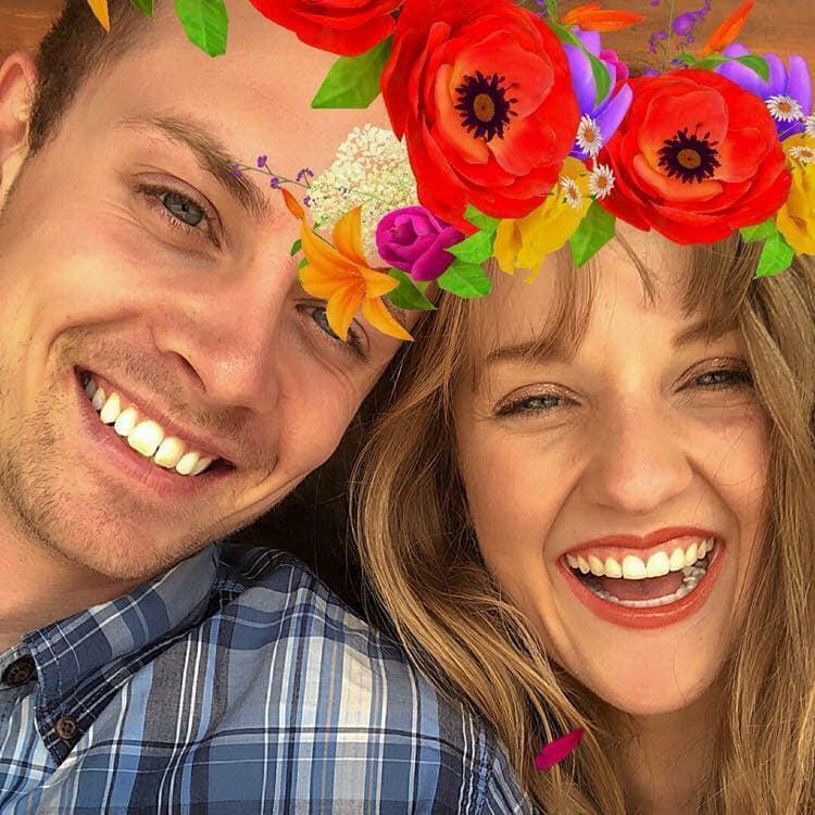 One of our very first selfies together!