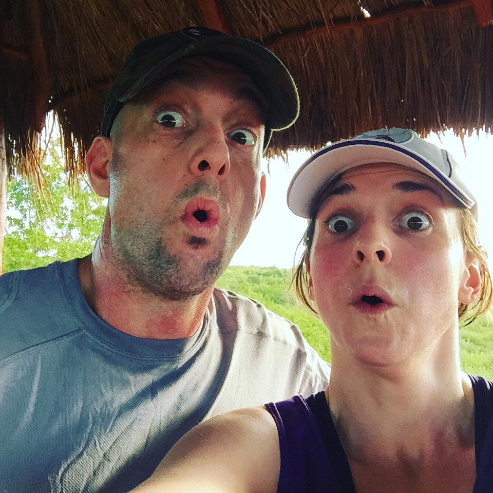 Welcome to the Jungle! Early morning run somewhere in Mexico in 2016. The first week long vacation we had taken together since our "first date"/week in Spain together.