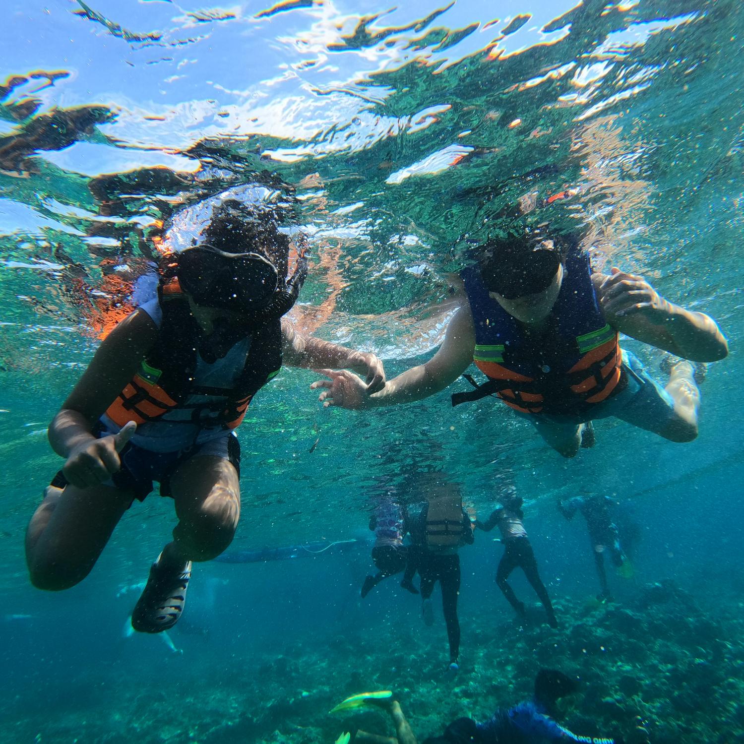 Snorkeling in the Pacific Ocean