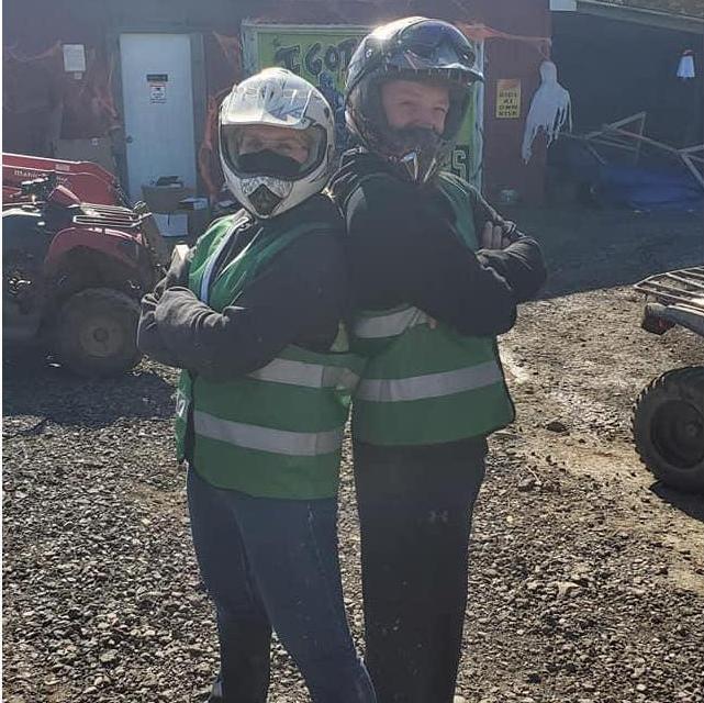 Riding ATVs in the Poconos, October 2020