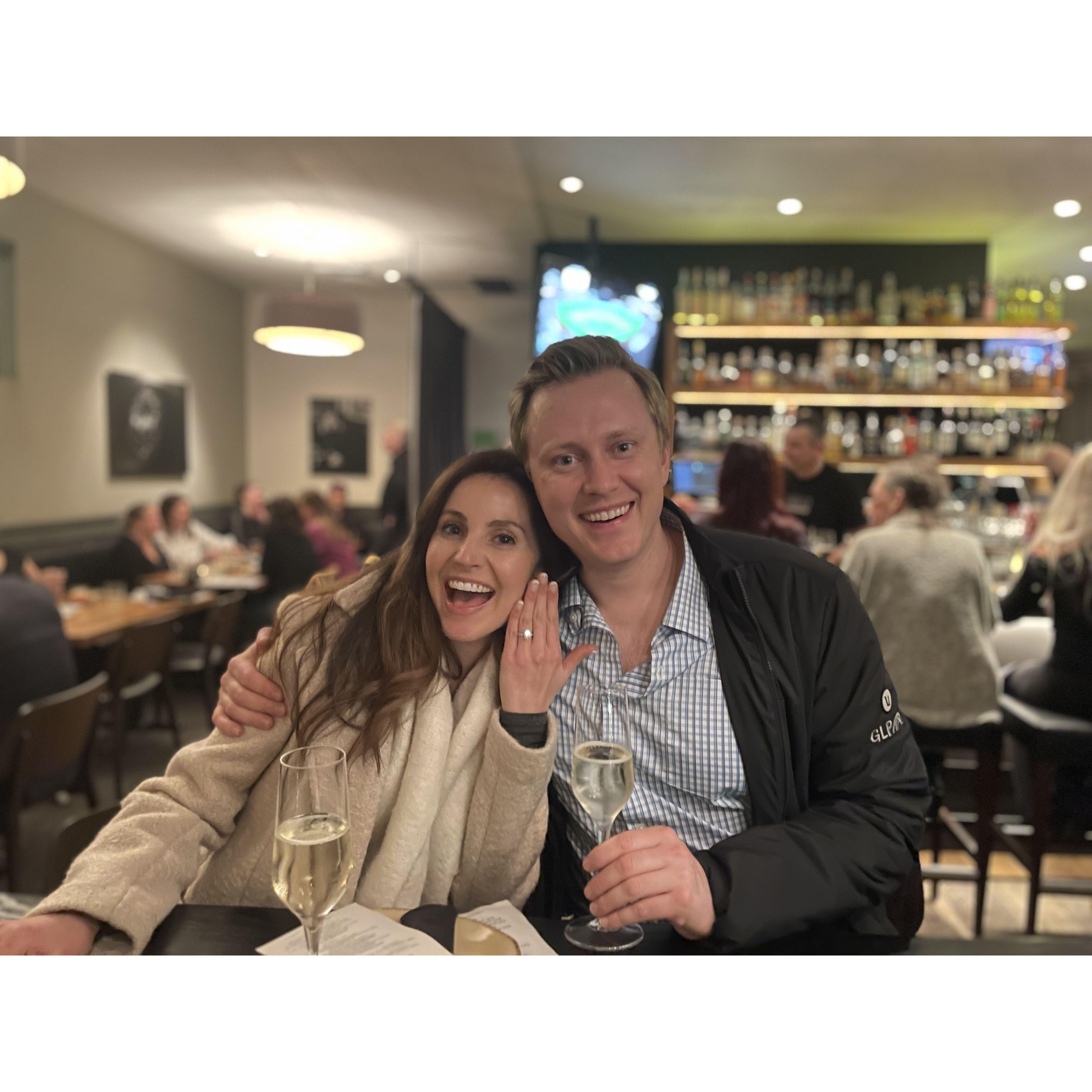 Celebrating our engagement!