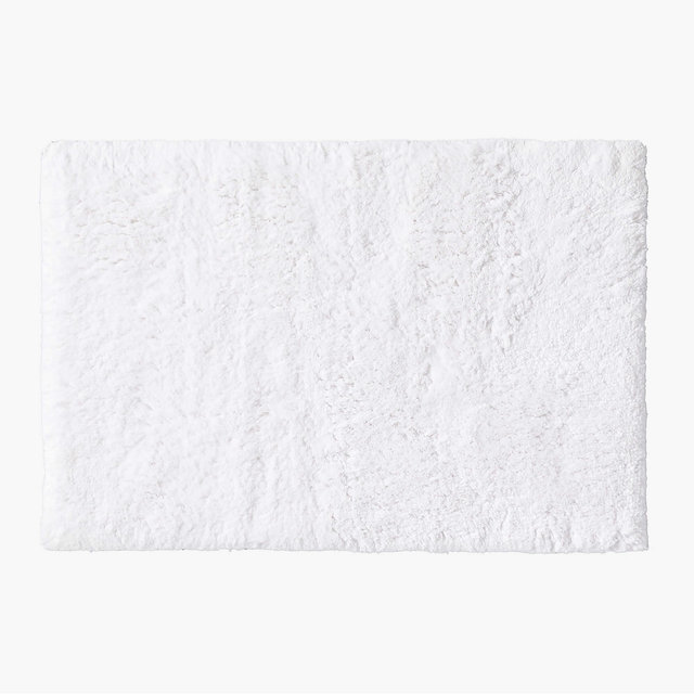 Kalani Organic Cotton White Bath Mat 24"x36"