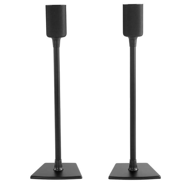 SANUS Speaker Stands for Roku Wireless - Fixed Height Speaker Stands Pair Designed Exclusively for Roku Soundbar & Sound System - Includes Carpet Spikes & Rubber Pads