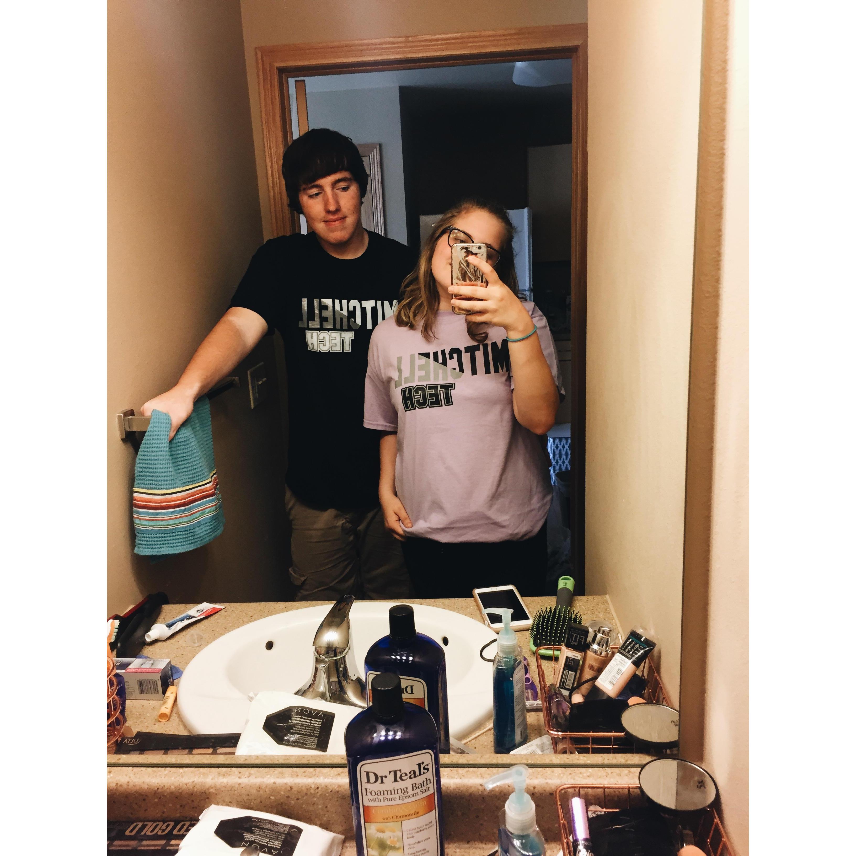 our announcement of going to college together