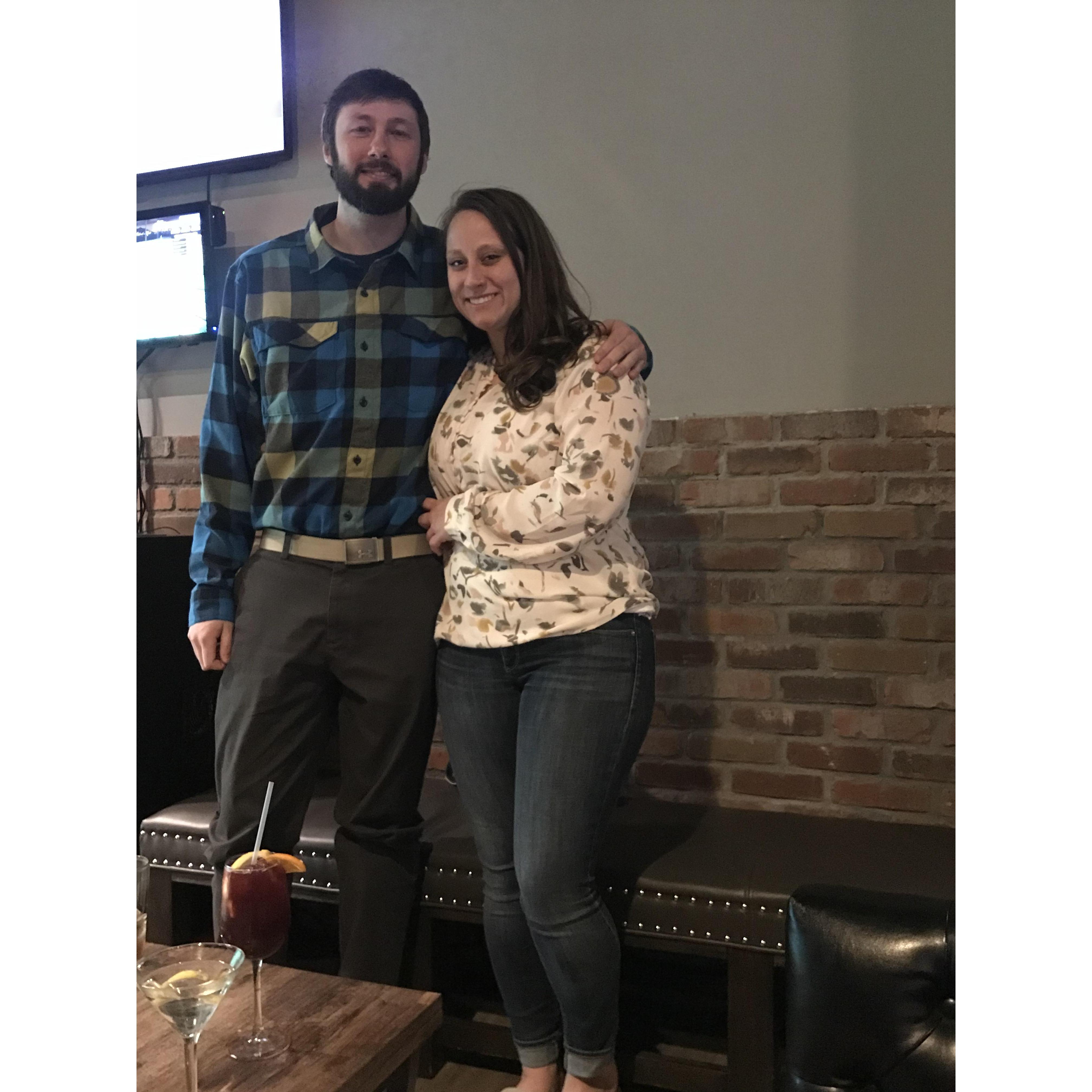 I took him to Top Golf at Gillette Stadium for his birthday.