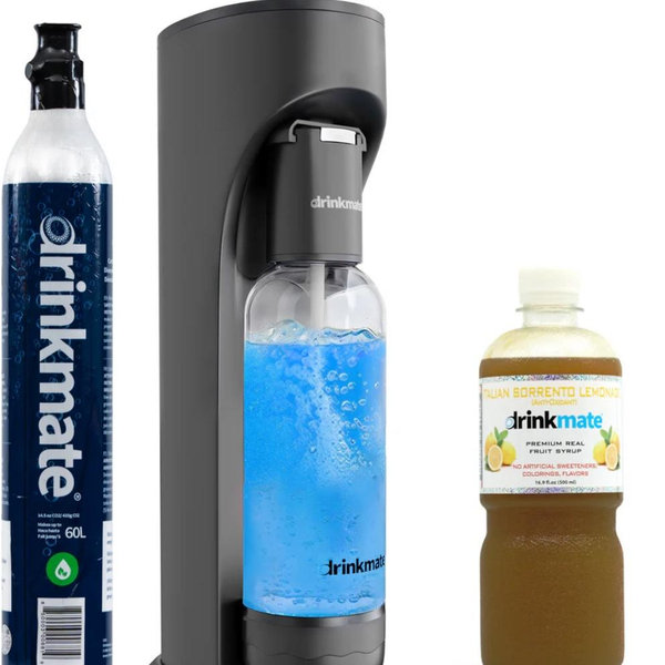 Drinkmate Omnifizz Soda Maker (Matte Black)