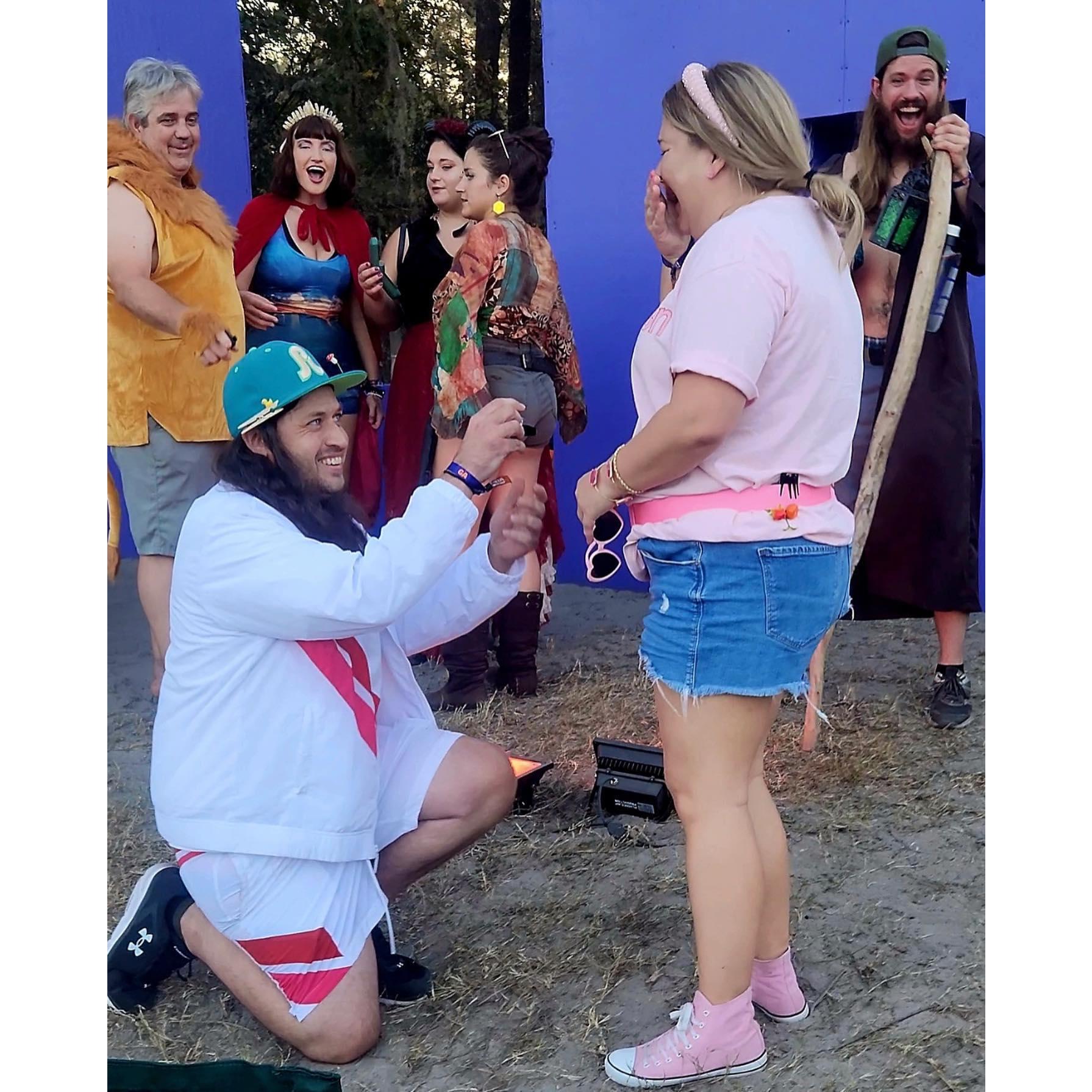 Surprise Proposal at Hulaween!